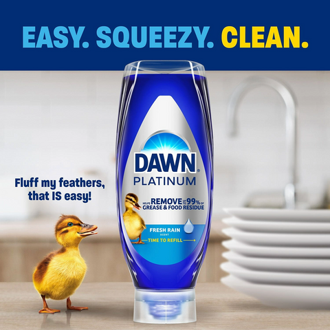 Dawn Platinum EZ-Squeeze Liquid Dish Soap - Lemon - 20.5oz Bottle