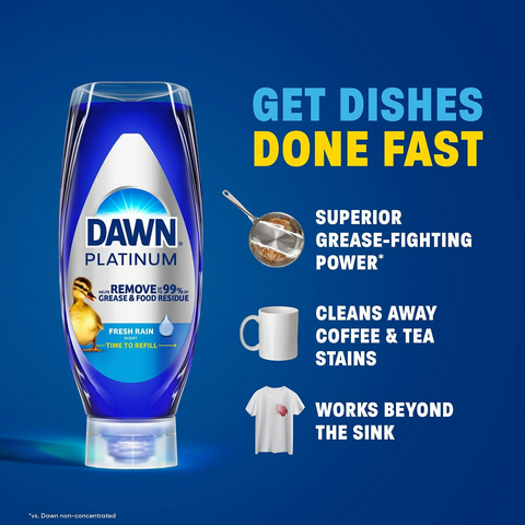 Dawn Platinum EZ-Squeeze Liquid Dish Soap - Lemon - 20.5oz Bottle