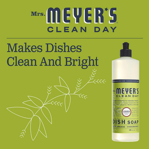 Mrs. Meyer's Clean Day Liquid Dish Soap - Lemon Verbena Scent - 16oz Bottle