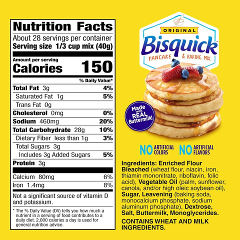 Bisquick Original Pancake & Baking Mix - 40oz Box