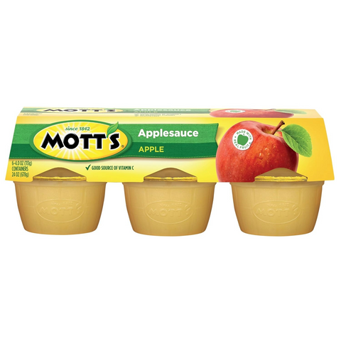 Mott's Applesauce - 4 Oz Cups - Pack of 6
