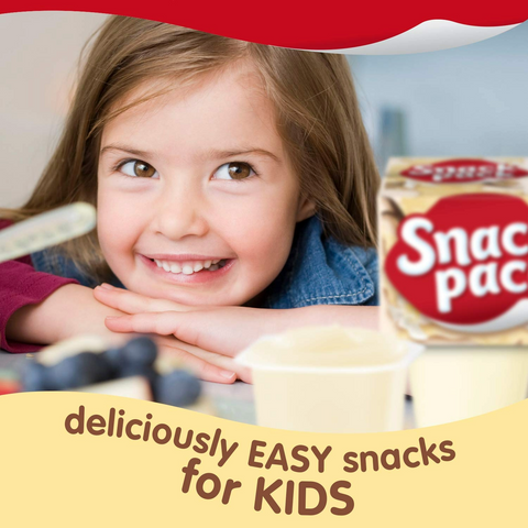 Snack Pack Vanilla Flavored Pudding - 3.25oz Cups - 4 Pack