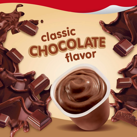 Snack Pack Chocolate Flavored Pudding - 3.25oz Cups - 4 Pack