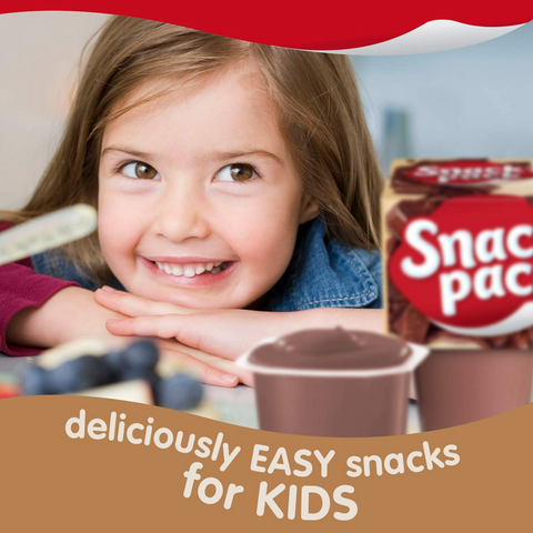 Snack Pack Chocolate Flavored Pudding - 3.25oz Cups - 4 Pack