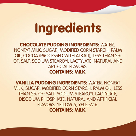 Snack Pack Chocolate and Vanilla Pudding Cups - 3.25oz Cups - 12 Pack