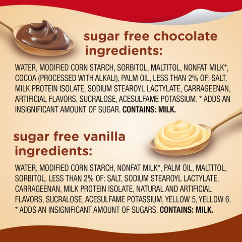 Snack Pack Zero Sugar Chocolate and Vanilla Pudding - 3.25oz Cups - 12 Pack