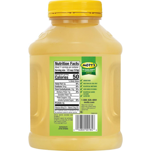 Mott's No Sugar Added Applesauce - 46oz Jar