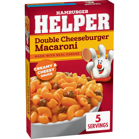 Hamburger Helper Double Cheeseburger Macaroni Pasta Meal - 6.0oz Box