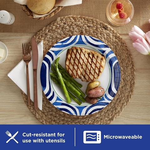 Dixie Ultra Large Paper Plates, 10 Inch, Heavy Duty Disposable Plates - 43 Pack