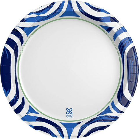 Dixie Ultra Large Paper Plates, 10 Inch, Heavy Duty Disposable Plates - 43 Pack