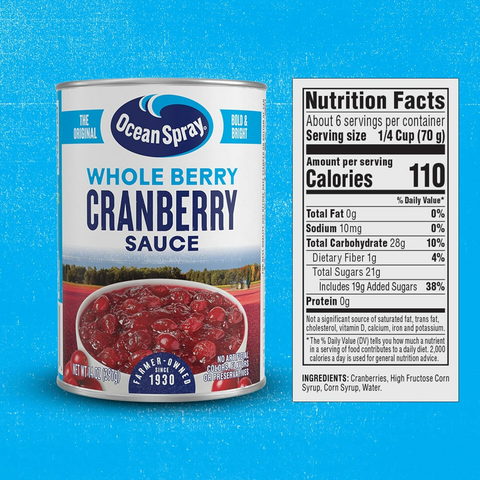 Ocean Spray Whole Cranberry Sauce - 14oz Can