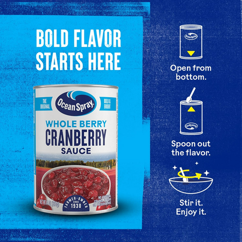 Ocean Spray Whole Cranberry Sauce - 14oz Can