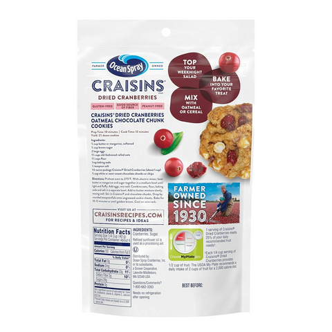 Ocean Spray Craisins Original Dried Cranberries - 6oz Bag
