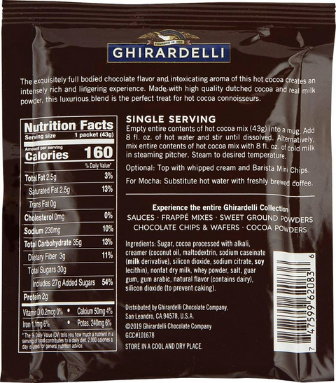 Ghirardelli Premium Hot Cocoa - 1.5oz Envelope
