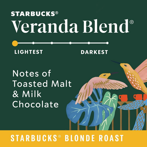 Starbucks K-Cup Coffee Pods Blonde Roast - Veranda Blend - 10 Count