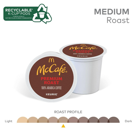 McCafe Premium Medium Roast Coffee, Keurig K-Cup Pods - 24 Count