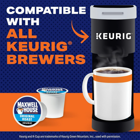 Maxwell House Original Medium Roast Coffee, Keurig K-Cup Pods - 48 Count