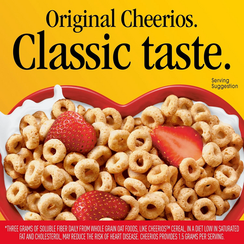 Cheerios Heart Healthy Gluten Free Breakfast Cereal - Family Size - 18oz Box