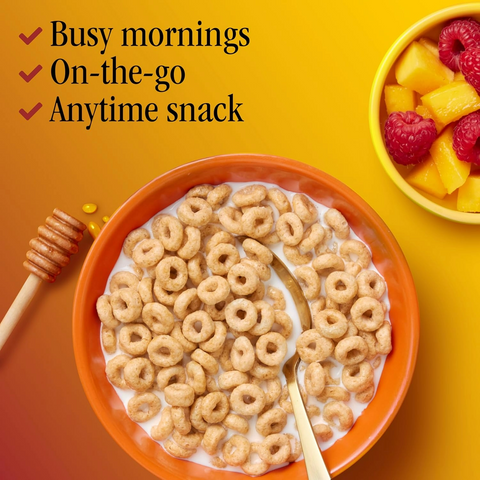 Cheerios Honey Nut Breakfast Cereal Gluten Free - Family Size - 18.8oz Box