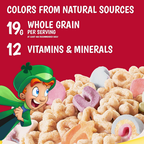 Lucky Charms Gluten Free Cereal with Marshmallows - Family Size - 18.6oz Box