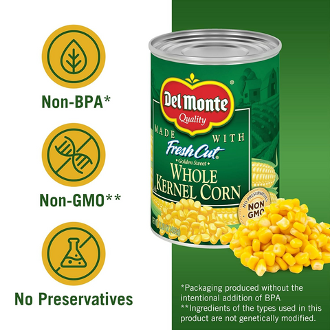 Del Monte Golden Sweet Whole Kernel Corn - 15.25oz Can
