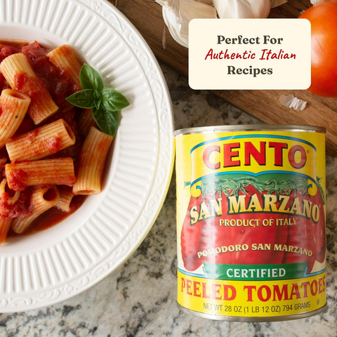 Cento Certified San Marzano Whole Peeled Tomatoes - 28oz Can