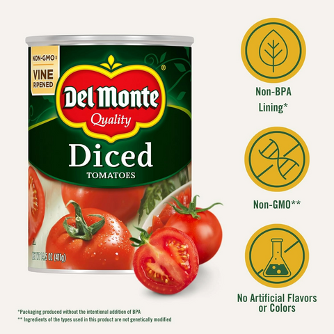 Del Monte Canned Diced Tomatoes - 14.5oz Can