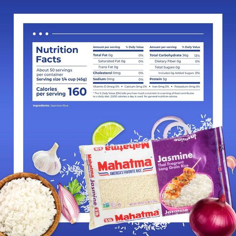 Mahatma Jasmine Rice - Fragrant Thai Rice - 5-Pound Bag