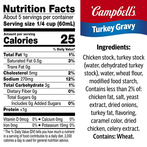Campbell’s Turkey Gravy - 10.5oz Can