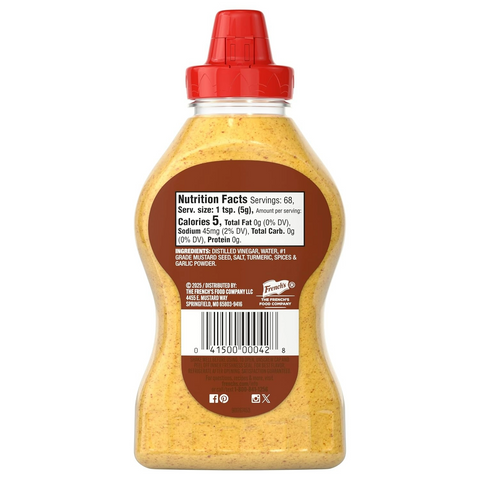 French's Spicy Brown Mustard - 12oz Bottle