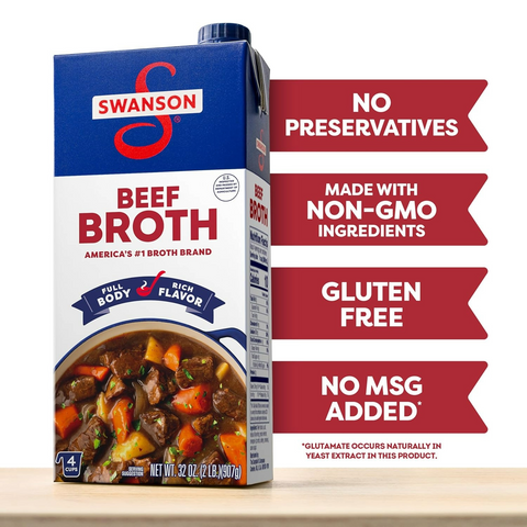 Swanson Beef Broth - 32oz Carton