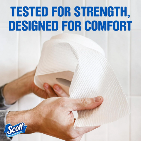 Scott ComfortPlus Toilet Paper 1-Ply - 12 Triple Rolls