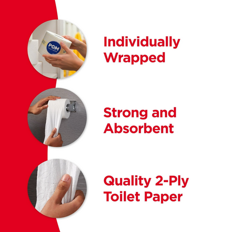 POM 2-Ply Toilet Paper - 1 Roll