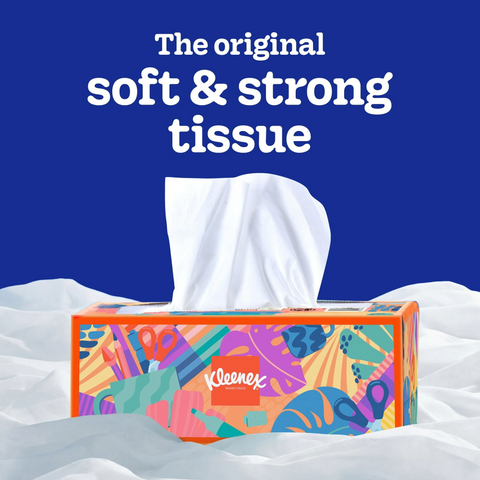 Kleenex Trusted Care Facial Tissues - 160 Tissues Per Box