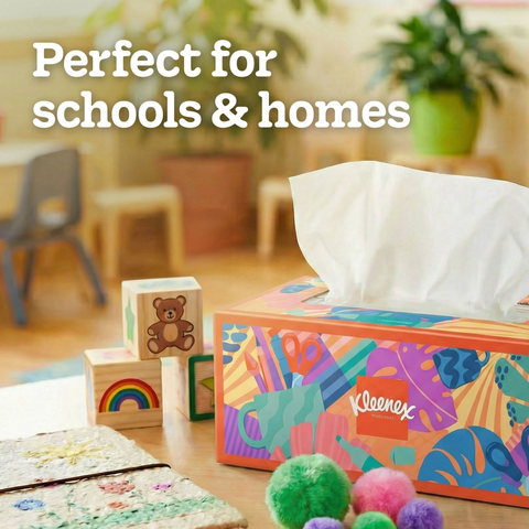 Kleenex Trusted Care Facial Tissues - 160 Tissues Per Box