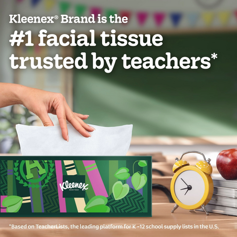 Kleenex Trusted Care Facial Tissues - 160 Tissues Per Box