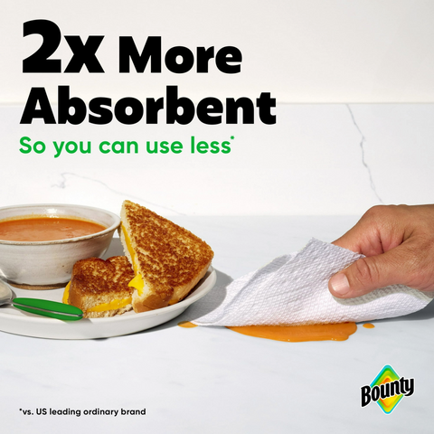 Bounty 2-Ply Paper Towels - 110 Sheets Per Roll - 1 Roll