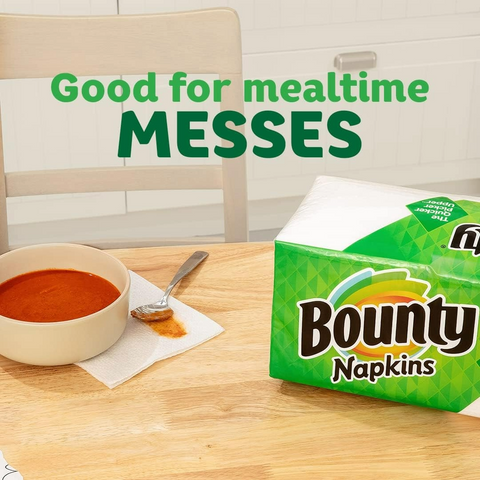Bounty White Paper Napkins - 200 Count