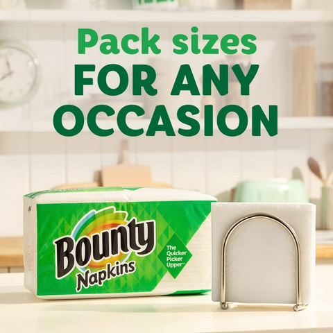 Bounty White Paper Napkins - 200 Count