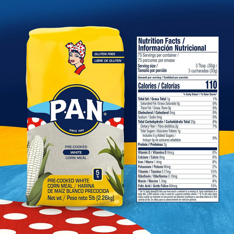 P.A.N. White Corn Meal - 5lb Bag