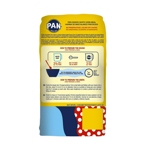 P.A.N. White Corn Meal - 5lb Bag