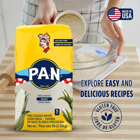 P.A.N. White Corn Meal - 5lb Bag