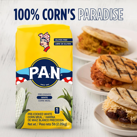 P.A.N. White Corn Meal - 5lb Bag