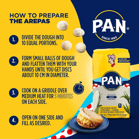 P.A.N. White Corn Meal - 5lb Bag