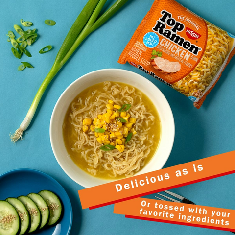 Nissin Top Chicken Ramen Noodle Soup - 3 Ounce