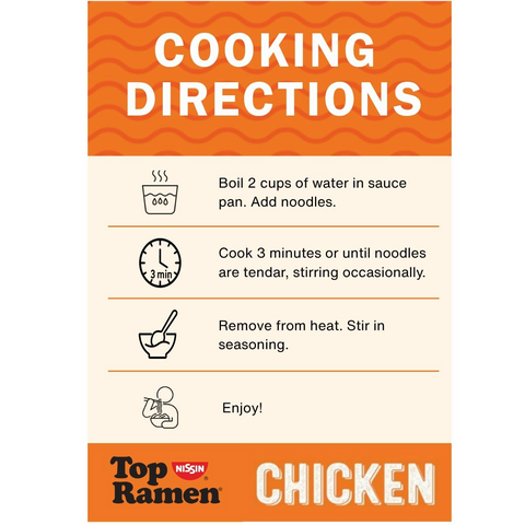 Nissin Top Chicken Ramen Noodle Soup - 3 Ounce