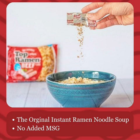 Nissin Top Beef Ramen Noodle Soup - 3 Ounce