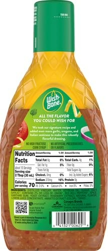 Wish-Bone Zesty Robusto Italian Salad Dressing - 15oz Bottle