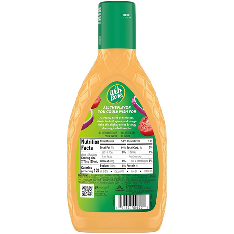 Wish-Bone Creamy French Salad Dressing - 15oz Bottle