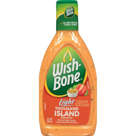 Wish-Bone Light Thousand Island Salad Dressing - 15oz Bottle